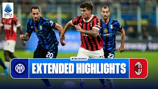 Inter vs AC Milan Extended Highlights  Serie A  CBS Sports Golazo [upl. by Francisco]