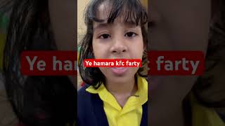 kfc kfcchiken zomato ye hamara kfc farty funny [upl. by Lurlene]