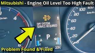 DPF System Service Required  Mitsubishi  How To Fix [upl. by Droffats]