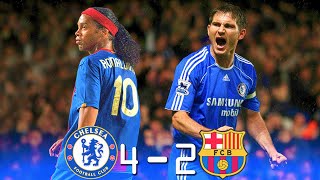 Chelsea 4  2 Barcelona Ronaldinho x Lampard ● UCL 2005  Extended Highlights amp Goals [upl. by Kcid]