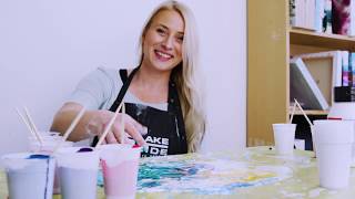 01 Fluidart Acrylic Pouring Tutorial The Dutch Pour [upl. by Inalak]