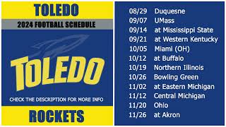 2024 Toledo Rockets Football Schedule [upl. by Eiclehc]