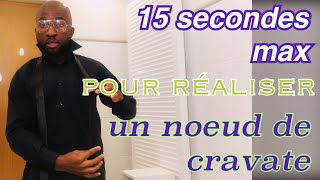 comment nouer une cravate  simplement et en moins de 15 secondes [upl. by Eednus442]