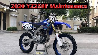 2020 Yamaha YZ250F Maintenance [upl. by Audrey817]