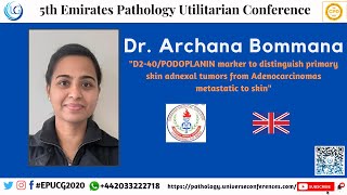 Dr Archana Bommanas Speaker Presentation at the 5th Emirates Pathology Utilitarian Conference [upl. by Asserac445]