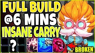 FULL HEIMERDINGER BUILD 6MINS No CLICKBAIT INSANE CARRY 🔥 TOP Heimerdinger Season 9 Gameplay [upl. by Coster]