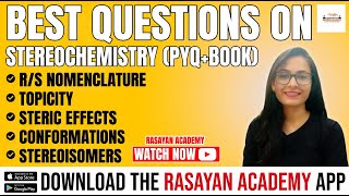 BEST QUESTIONS ON STEREOCHEMISTRY  CSIR UGC NET  GATE  CHEMICAL SCIENCE [upl. by Axia505]