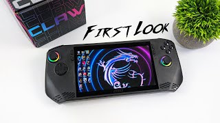 MSI CLAW Hands On First Look Is This New 16 Core Handheld Faster Than The Rest [upl. by Ahsitam]