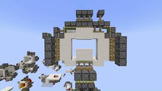 5x7 door layout by l3 campp minecraft redstone [upl. by Eachern]