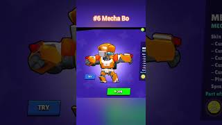 Top 6 Mecha skins in my opinion brawlstars [upl. by Ailasor]