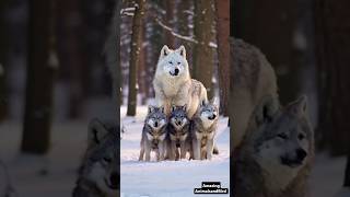 Adorable Snow White Wolf Bonding with Her Playful Cubs  Rare Wolf Family Moments in the Wild [upl. by Stoeber]