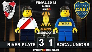 River Plate 3 x 1 Boca Juniors 53 Final Copa Libertadores 2018 • 0912 All Goals Lego Football [upl. by Toor65]