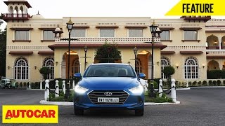 Palace Drive In A Hyundai Elantra  Part 01  Feature  Autocar India [upl. by Cirdahc]