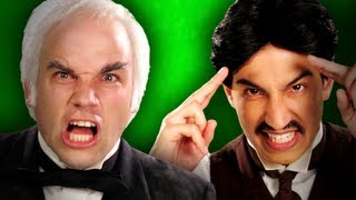 Epic Rap Battles of History  Behind the Scenes  Nikola Tesla vs Thomas Edison [upl. by Whitney817]