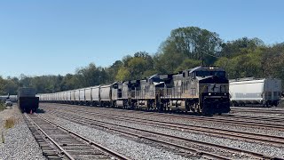 NS AC44C6M 4811 w Sick K5LA Leads Empty Grain 55T on 10724 [upl. by Neffets]