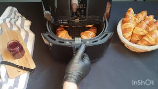 How to cook n°1  butter croissant with an Air Fryer  LeFournildePierre croissant airfryer [upl. by Backer]