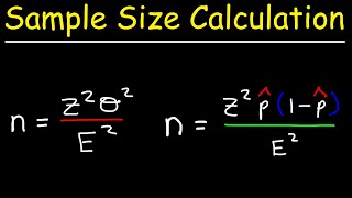 How To Calculate The Sample Size Given The Confidence Level amp Margin of Error [upl. by Buckley]