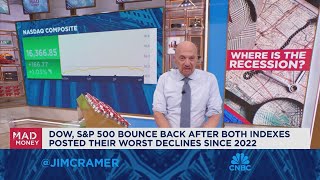 Were in a recessionless recession says Jim Cramer [upl. by Gniy]