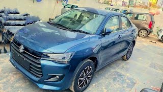 Maruti Dzire 2024 New Oxford Blue Colour Spied DealerShip [upl. by Eiuqram]