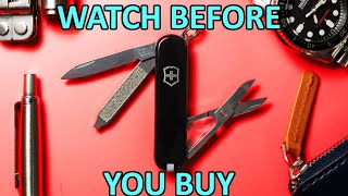 VICTORINOX CLASSIC SD BLACK EVERYTHING YOU NEED TO KNOW  Unboxing and Review [upl. by Anma]