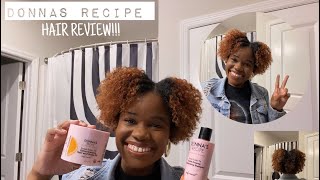 DONNAS RECIPE HAIR LINE REVIEW SWEET POTATO PIE COLLECTION BRAID OUT [upl. by Anilosi]