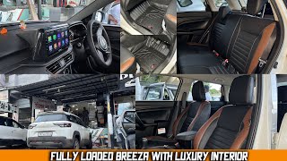 Fully Loaded Breeza 🤩 2024 Fully Customised Interior With Speakers Upgrade Breeza LXI [upl. by Swanhilda]