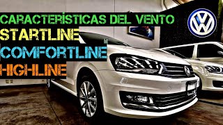 VENTO Diferencia entre Startline  Comfortline  Highline Kio Kio [upl. by Takara]