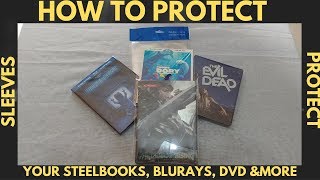 How to protect your Steelbooks DVDs and more Plastic Sleeves [upl. by Ahsoet958]