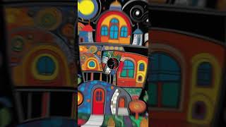 Architecture Coloring Book  Whimsical Inspired by Hundertwasser [upl. by Taber]