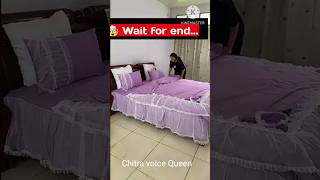 Champa ka bedroom makeover ❤️  small bedroom decoration song youtubshorts [upl. by Sirob]