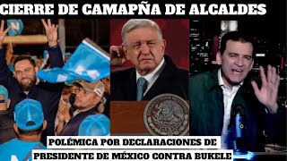 PRESIDENTE DE MEXICO SE VA CONTRA NAYIB BUKELEDESMANTELAN CAMPAMENTO DE MARAS [upl. by Blackmun296]