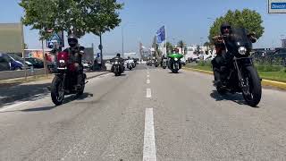 The Bandidos Mc National Run 2022 Roses Beach Girona Spain 18 [upl. by Dilahk]