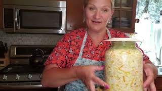 HOMEMADE SLAVIC STYLE SAUERKRAUT FROM START TO FINISH [upl. by Ninaj]