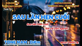 Karaoke Sau Lần Hẹn Cuối Tone Nam 78 [upl. by Ayhdiv]