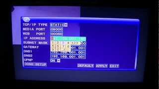How to Configure the IP Address of the DVR on your Local Area Network LAN [upl. by Astraea]