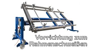 Rahmen schweißen mit FÖRSTER Rahmenschweißvorrichtung [upl. by Esilram991]