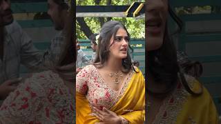 Kavya Thapar Beautiful Looks In Saree at Viswam Movie Promotion [upl. by Milah]