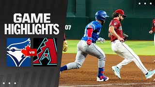 Blue Jays vs Dbacks Game Highlights 71424  MLB Highlights [upl. by Yuji]