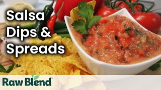 How to make Salsa Dips amp Spreads in a Vitamix Blender  Recipe Video  Raw Blend Australia [upl. by Naejamron341]