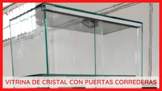 ✅ Vitrina de Cristal con puertas Correderas✔️ Cristalium [upl. by Nnylatsirk290]