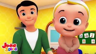 Johny johny oui papa  Chansons pour enfants  Préscolaire  Junior Squad Française  Comptines bébé [upl. by Elleved]