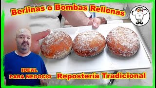 Deliciosas Berlinas Rellenas de Crema Receta Casera Paso a Paso [upl. by Muiram]