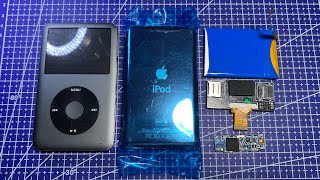 iPod Classic bluetooth SSD amp higher capacity battery mod [upl. by Nyrtak415]