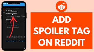 How to Add Spoiler Tag on Reddit 2024  Reddit Spoiler Tag [upl. by Lamberto]