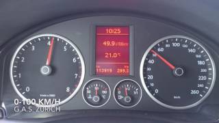 VW Tiguan 14 TSI 0100 kmh acceleration [upl. by Mcleroy175]