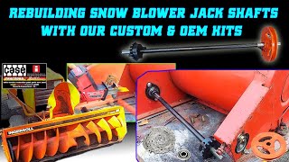 Rebuilding Snow Blower Jack Shafts With Our Custom amp OEM Kits For Case Ingersoll Tractors [upl. by Johnson202]