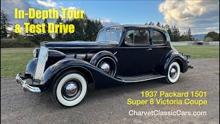 1937 Packard Super 8 Victoria Coupe  Charvet Classic Cars [upl. by Mihsah368]