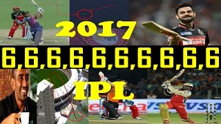 Best sixes in ipl 2017  Highest sixes in IPL  Top 10 Batsman Longest and Biggest Sixes  MS Dhoni [upl. by Etem]