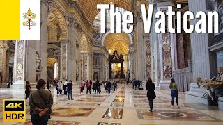 Vatican City 🇻🇦  Saint Peter’s Basilica Sistine Chapel  4K Walking Tour in 2022 [upl. by Willyt239]