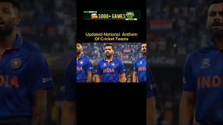 Updated National anthem of cricket team 🏏 cricket team sport [upl. by Aleik448]